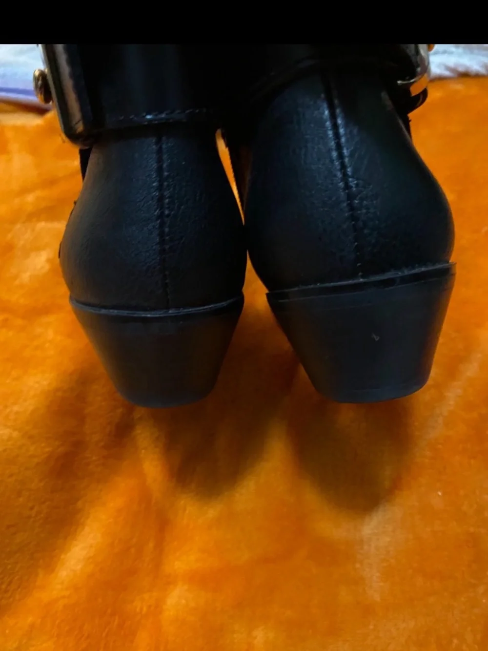 ALDO Women’s Black Leather Ankle Shoe